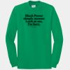 Unisex Long Sleeve Essential Tee - Jet Black Thumbnail